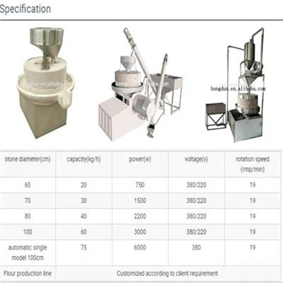 Grain Processing Machinery Rotary Grinder Machine Manual Grain Mill